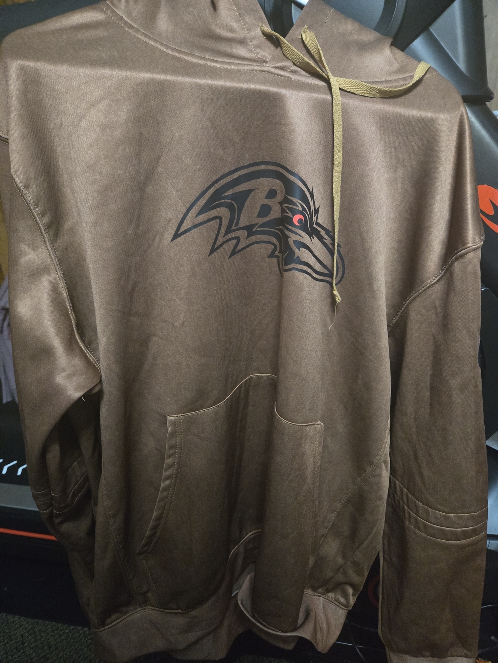Brown Baltimore Ravens 2023 "Salute To Service" Hoodie with Raven Logo
